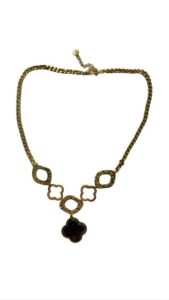 SHELLY - COLLANA FLOWER BROWN 01