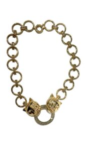 POLINA FIRENZE - COLLANA GIROCOLLO PANTERA MACULATA