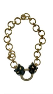 POLINA FIRENZE - COLLANA GIROCOLLO PANTERA BLACK