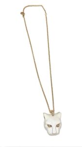 POLINA FIRENZE - COLLANA PENDENTE PANTERA WHITE